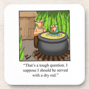 Funny Wine Humour Coaster Set