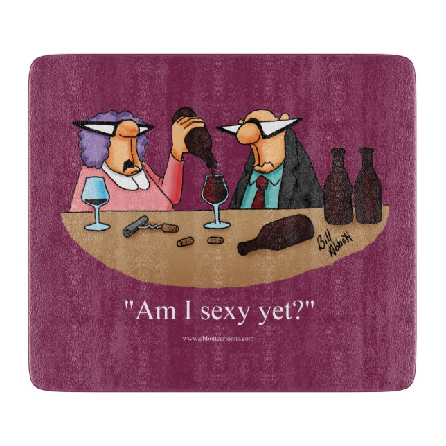 Funny Wine Humour Cutting Board (Front)