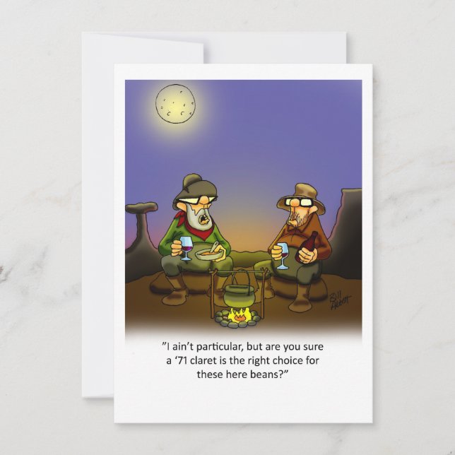 Funny Wine Humour Party Invitation (Front)