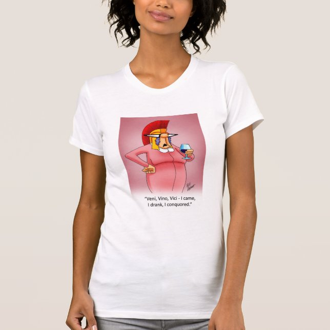 Funny Wine Humour Tee Shirt (Front)