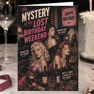 Funny Wine Lover Birthday Wine Humour Birthday Card