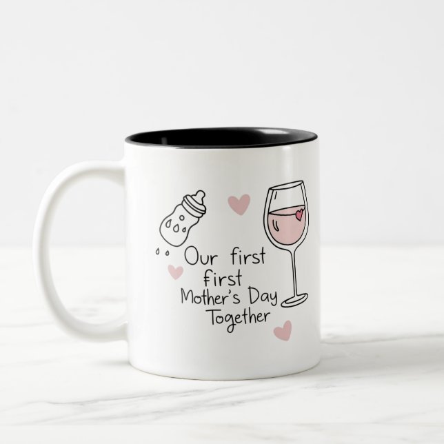 Funny Wine Lover's Coffee Mug for Mum (Left)