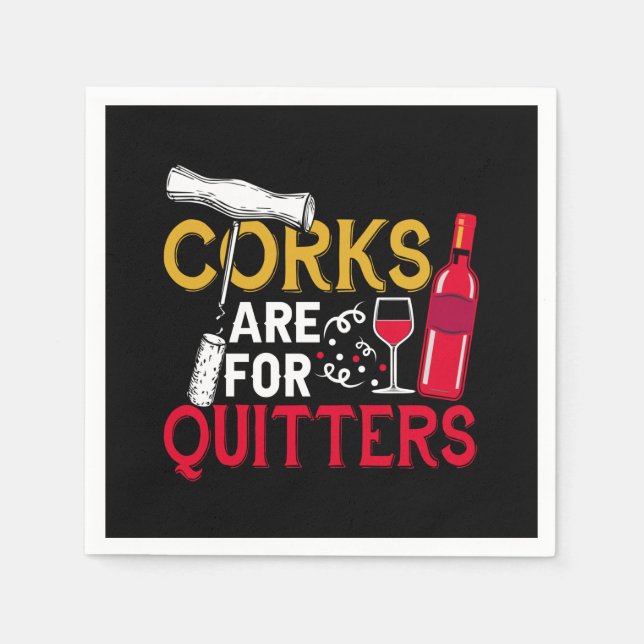 funny wine party word art napkin (Front)