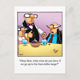 Funny Wine Postcard "Spectickles"