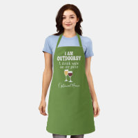Funny Wine Quote - I drink wine on my patio Adult