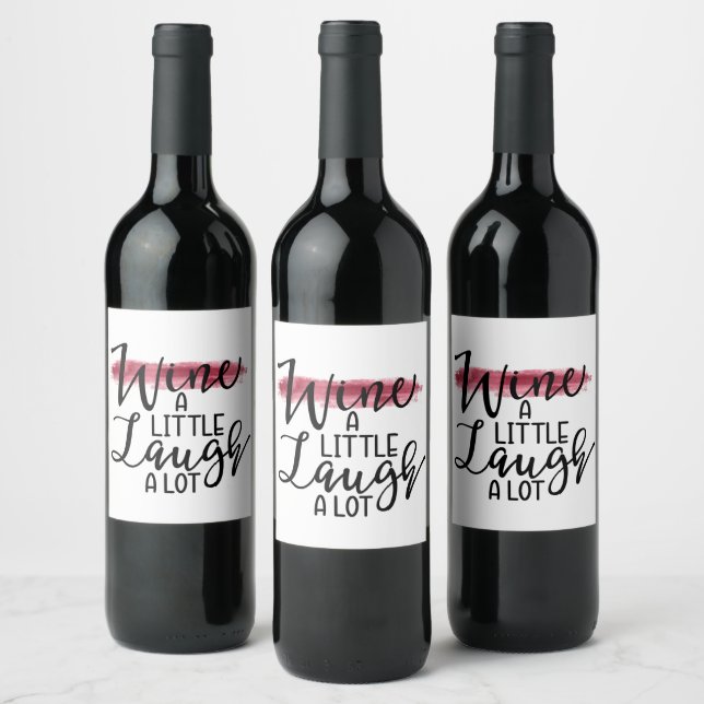 Funny Wine Quote Wine Label (Bottles)