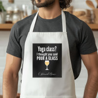 Funny Wine Quote - Yoga Class? Pour a Glass