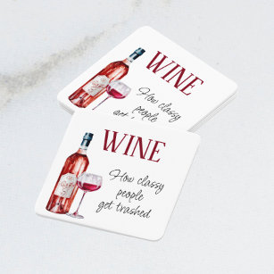 Funny Wine Saying Quote   Coaster