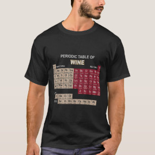 Funny Wine Shirts Periodic Table Of Elements Tee G