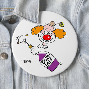 Funny Wine Tasting Party Favour Buttons