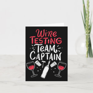 Funny Wine Tasting Team Shirts  Card