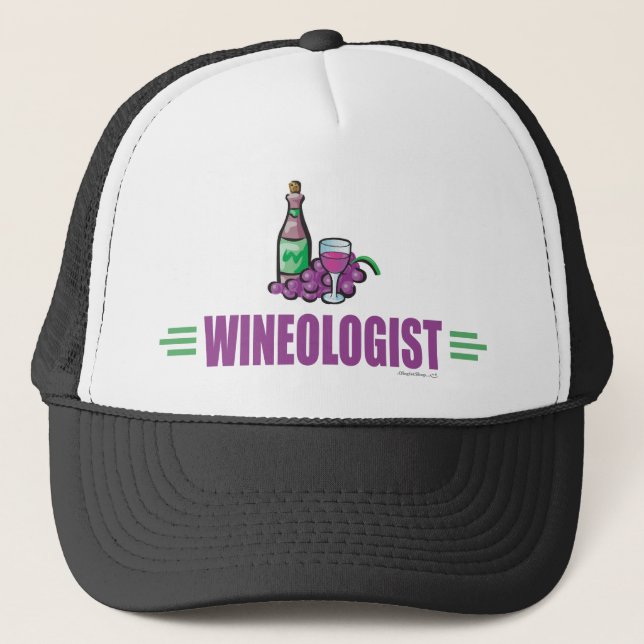 Funny Wine Trucker Hat (Front)