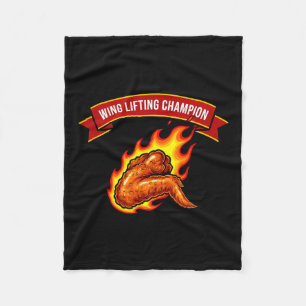 Funny Wing Lifting Chamon  Fleece Blanket