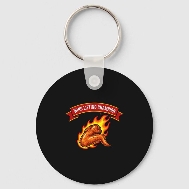 Funny Wing Lifting Chamon  Key Ring (Front)