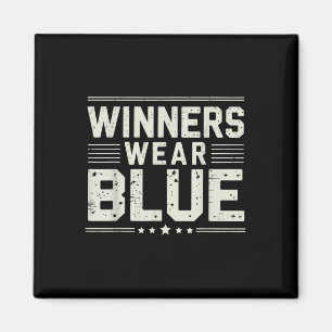 Funny Winners Wear Blue Spirit Wear Team Game Colo Magnet