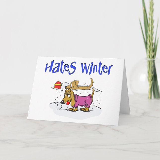Funny Winter Christmas Card (Front)