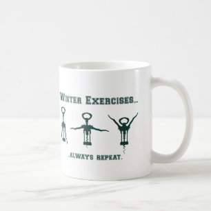 Funny Winter Exercises Coffee Mug
