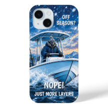 Funny Winter Fishing Personalised iPhone 15 Case