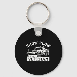 Funny Winter Service Snow Plow Veteran Retired Col Key Ring