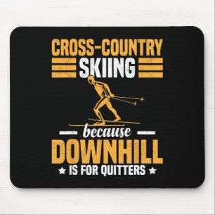 Funny Winter Sport Snow Cross-country Skiing Appea Mouse Pad