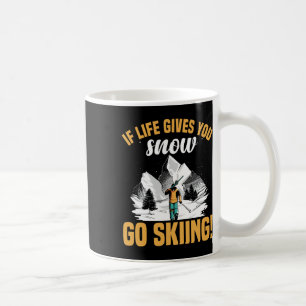 Funny Winter Sport Snow Skiing Appearel For Men Coffee Mug