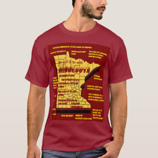 Funny Wisconsin map desgn T-Shirt