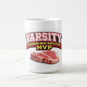 Funny Wisconsin Meat Raffle Varsity Team MVP  Coffee Mug