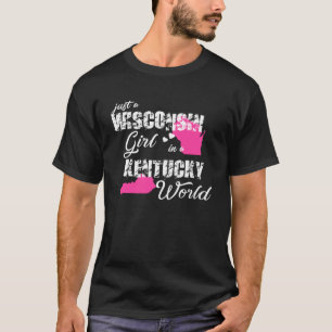 Funny Wisconsin Shirts Just a Wisconsin girl in a 