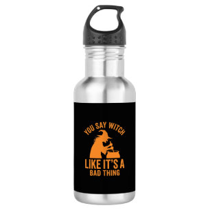 Funny Witch Cauldron Halloween 532 Ml Water Bottle