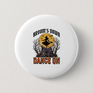 Funny Witch Dancer Vintage Halloween Engraving Shi 6 Cm Round Badge