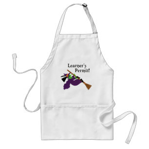 Funny Witch Flying Standard Apron