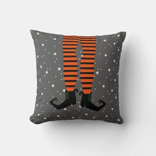 Funny Witch Legs Pillow (Front)