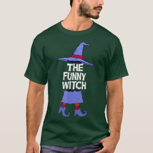 Funny Witch Matching Family Group Halloween Party  T-Shirt
