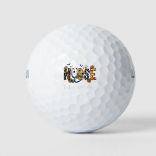 Funny Witch Nurse By Day Witch By Night Halloween Golf Balls