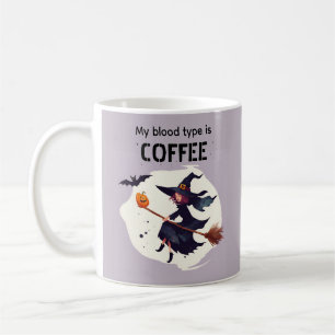 Funny Witch Purple Halloween Coffee Mug