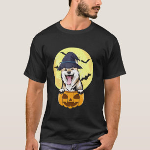 Funny Witch Shiba Inu Dog Lover Halloween Costume T-Shirt