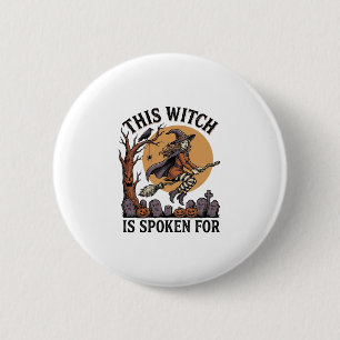 Funny Witch Shirt Haunted Graveyard Vintage Engrav 6 Cm Round Badge