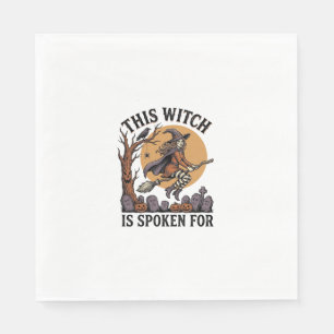 Funny Witch Shirt Haunted Graveyard Vintage Engrav Napkin