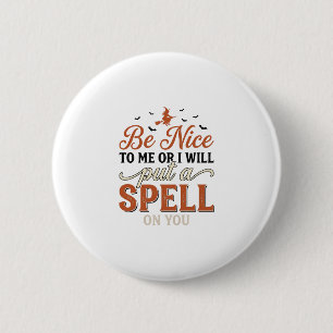 Funny Witch Spell Quote Halloween Vector Design_1 6 Cm Round Badge