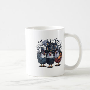 Funny Witch Spooky Chicken Halloween Coffee Mug