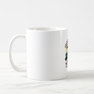 Funny Witch Teacher Broken Broom Halloween Design_ Coffee Mug