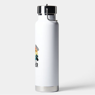 Funny Witch Teacher Broken Broom Halloween Design_ Water Bottle