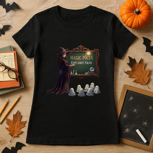 Funny Witch Teacher Halloween Ghost Classroom T-Shirt