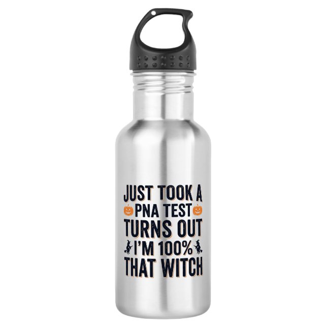 Funny Witch Test Halloween Quote Vector Design_1 532 Ml Water Bottle (Front)