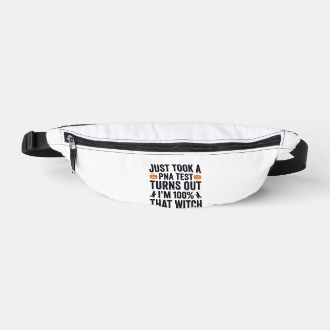 Funny Witch Test Halloween Quote Vector Design_1 Bum Bags (Front)
