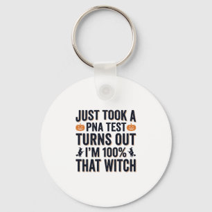 Funny Witch Test Halloween Quote Vector Design_1 Key Ring