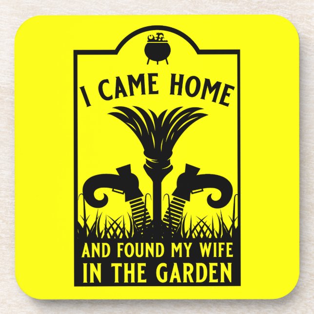 Funny Witch Wife Coaster (Front)