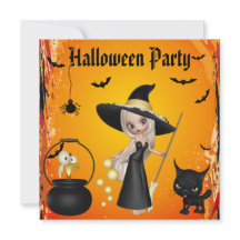 Funny Witches Brew Halloween Party Invites