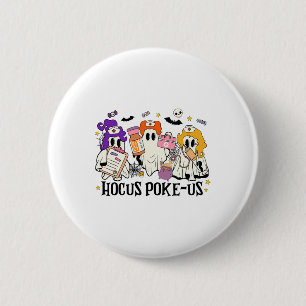 Funny Witches Nurse Spooky Nurse Costume Halloween 6 Cm Round Badge