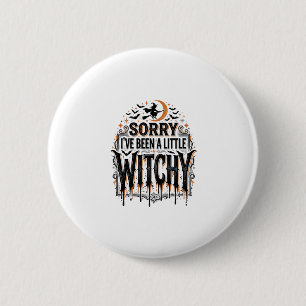 Funny Witchy Halloween Vintage Engraving Shirt Des 6 Cm Round Badge
